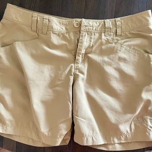 NORTH FACE. Hiking shorts. Size 10. Inseam 4in. Color Tan.